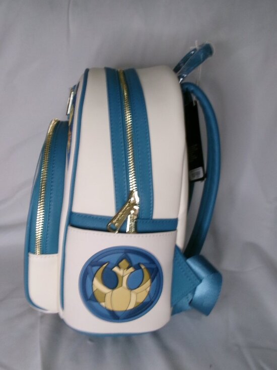 Disney Star Wars R2-D2 Loungefly Backpack with Stained Glass Background